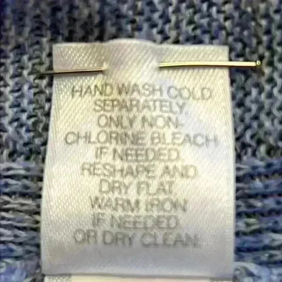 J. Jill PureJill Top Blue Women’s Size Small V Neck Long Sleeve Tunic - Picture 5 of 8